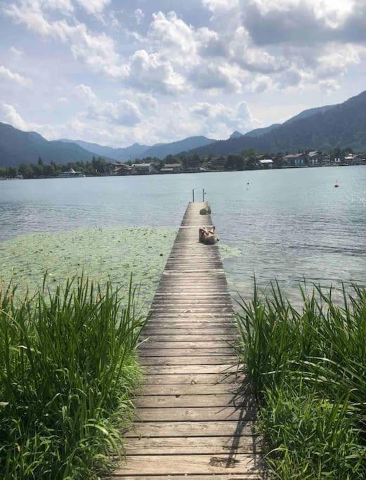 See- Und Bergblick In Bestlage Am Tegernsee Kültér fotó